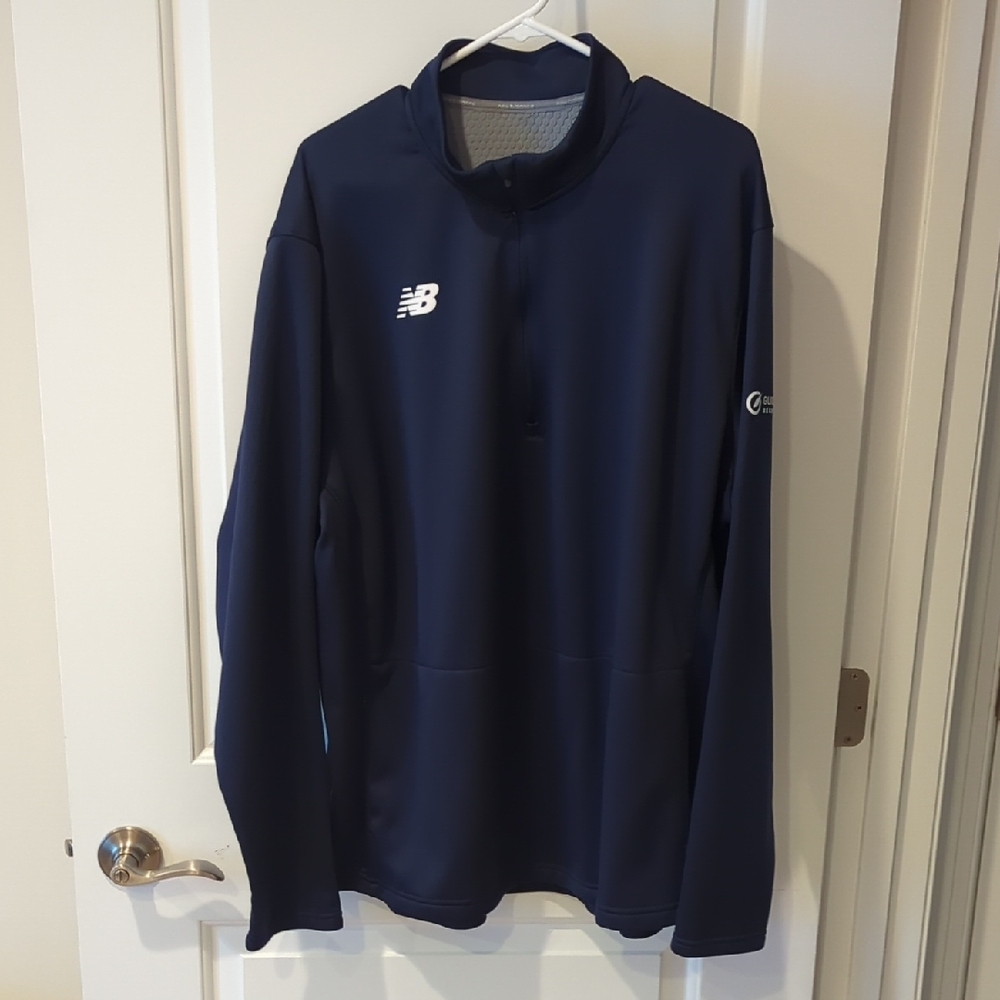 New Balance Dark Blue Quarter-Zip Pullover